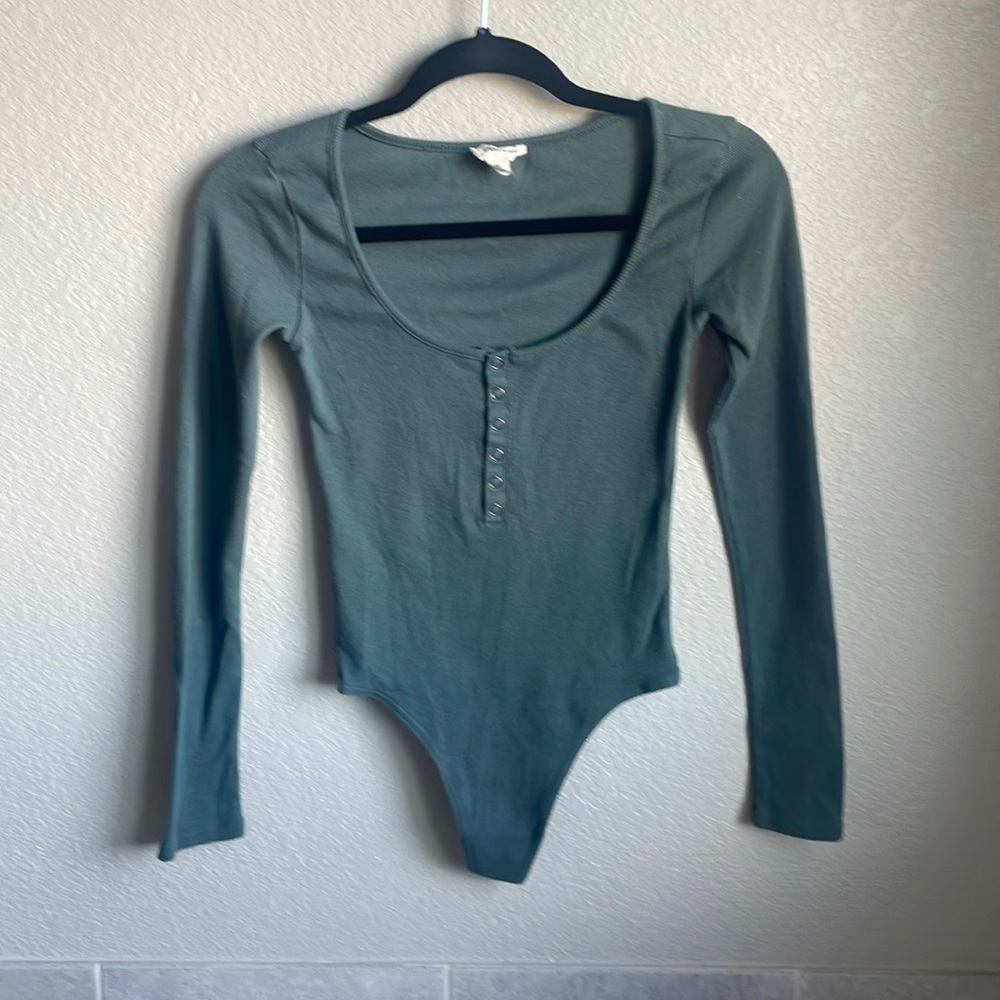 Nordstrom Open Edit Ribbed Bodysuit